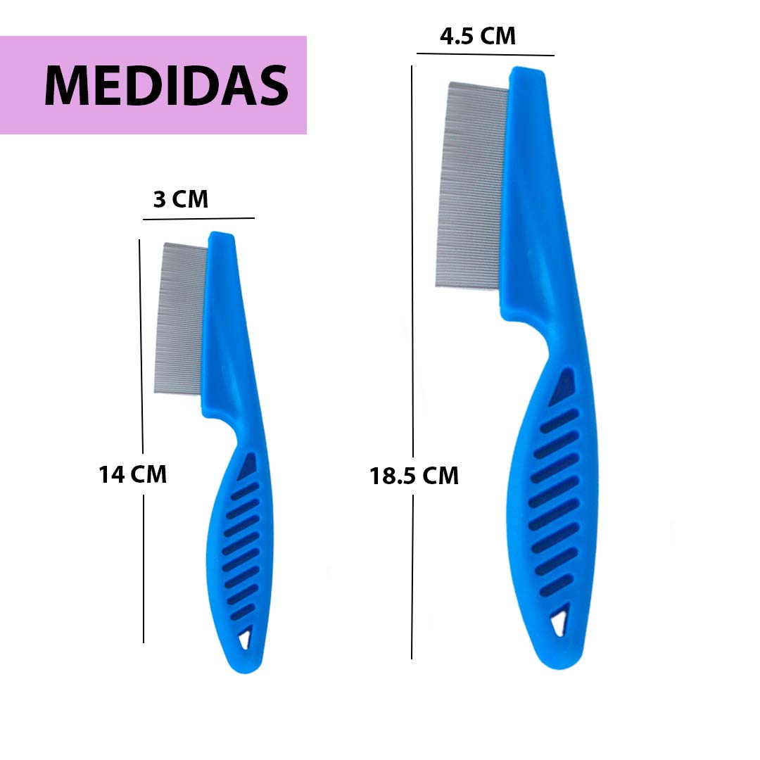 KIT Peine antipulgas y manchas x 2