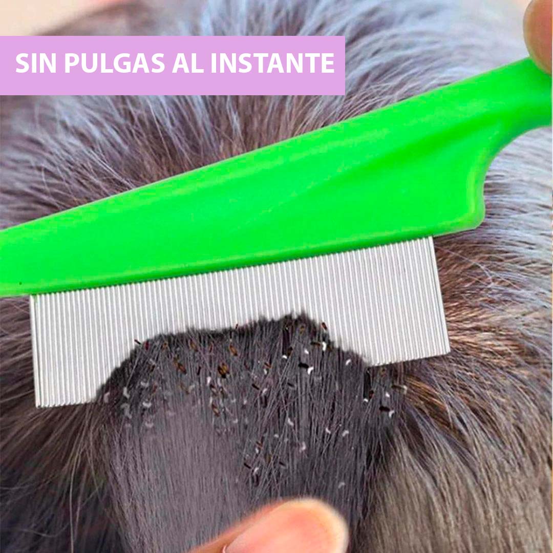 KIT Peine antipulgas y manchas x 2